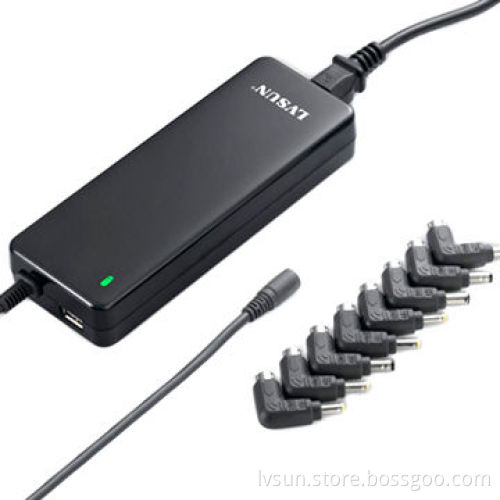 Ultra slim universal laptop AC adapter, without LCD display, thickness 31mm, for MP3 player